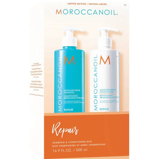 moroccan oil moisture repair shampoo & conditioner duo (2 x 500ml)